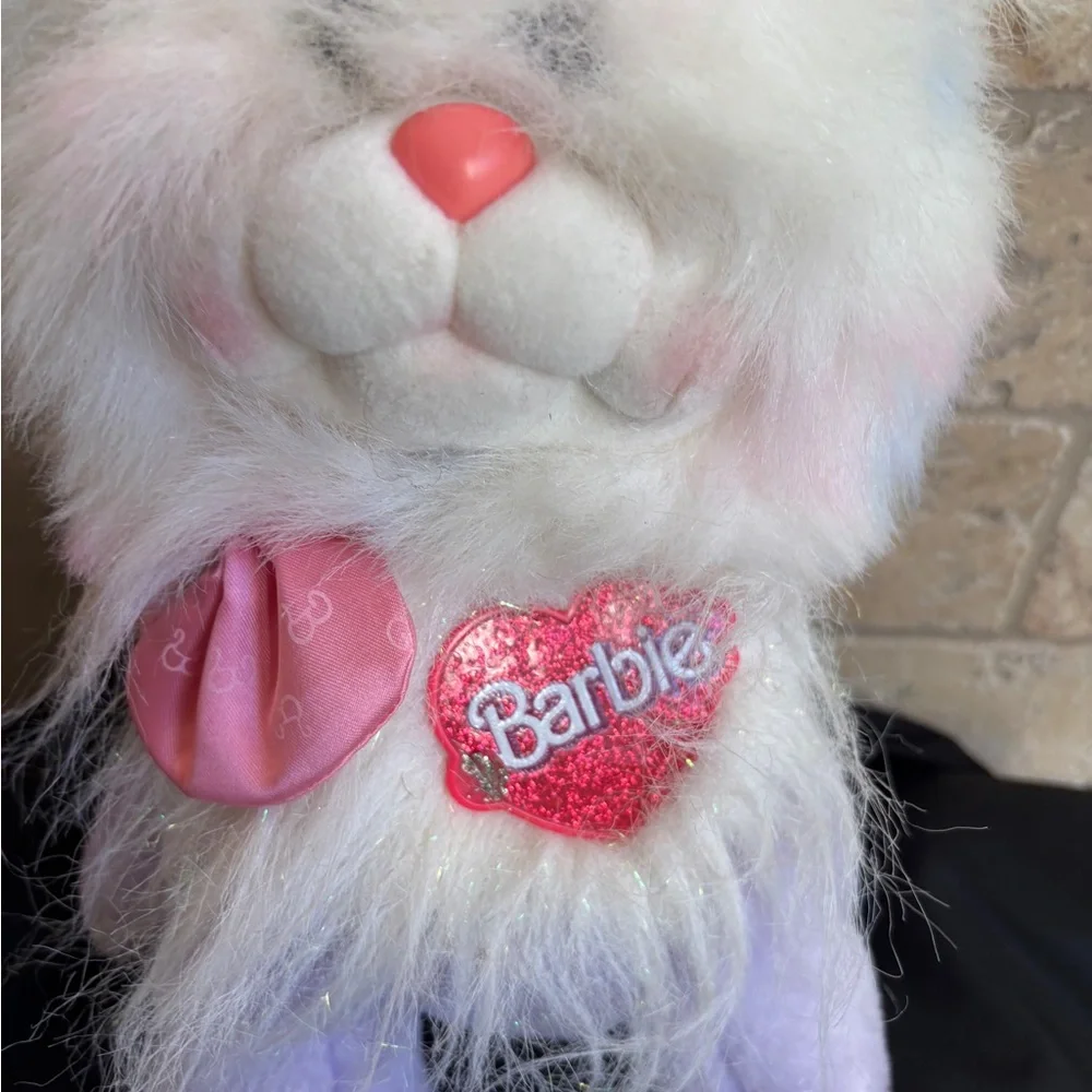 Mattel, Inc. Vintage 1986 Barbie Soft Sparkles Cat Stuffed Animal Retro - Picture 2 of 10